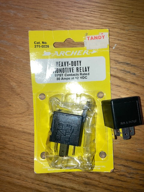 Automotive Relay, SPST 30A @ 12VDC, Archer, 275-0226