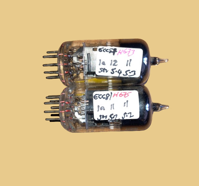 6060, BRIMAR, SPECIAL QUALITY ECC81, ,MATCHED PAIR, TRUSTWORTHY, SAME FACTORY CODE,  OCTOBER 1962 FOOTSCRAY PRODUCTION