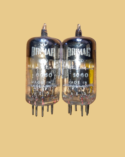 6060, BRIMAR, SPECIAL QUALITY ECC81, ,MATCHED PAIR, TRUSTWORTHY, SAME FACTORY CODE,  OCTOBER 1962 FOOTSCRAY PRODUCTION 