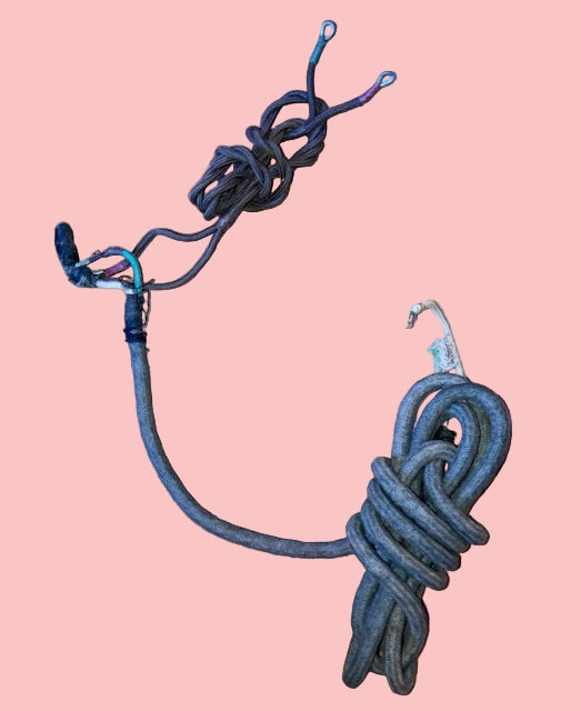 MILITARY  HEADPHONE , WIRE LOOP TERMINATIONS, WOVEN KHAKI FABRIC COVERED WIRE, (Copy)