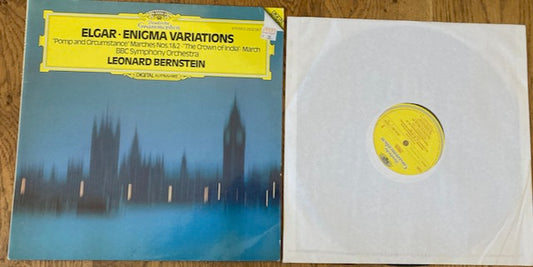 BERNSTEIN, Elgar, Enigma Variations, 1982, DEUTSCHE GRAMAOPHON, DG,2532 067,VINYL, LP, VG+/VG+, FREE UK POST 