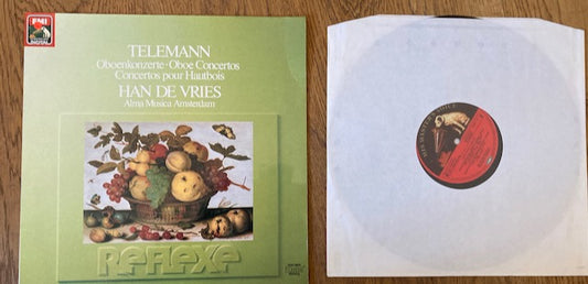 Telemann, Oboe Concertos, Han De Vries, 1982, EMI Digital,VINYL, LP, VG+/VG+, EL 29 0717 1, FREE UK POST