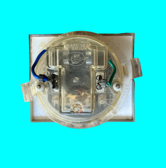 Sangamo, moving coil meter, CENTRE ZERO  73 x 60mm,  56mm hole  Dia,  Scaled 50 - 0- 50 uA DC,