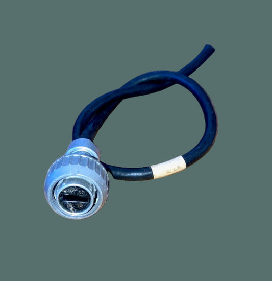 Pattern 104,&nbsp; Plessey, Mk 4, Aluminium Free Socket, Small, Cable Mount, 4 way female pins,&nbsp; &nbsp;Larkspur, Power Socket