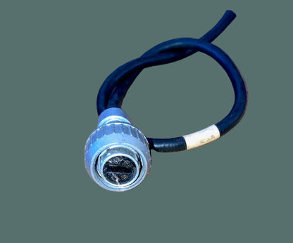 Pattern 104,  Plessey, Mk 4, Aluminium Free Socket, Small, Cable Mount, 4 way female pins,  Larkspur, Power Socket (Copy)