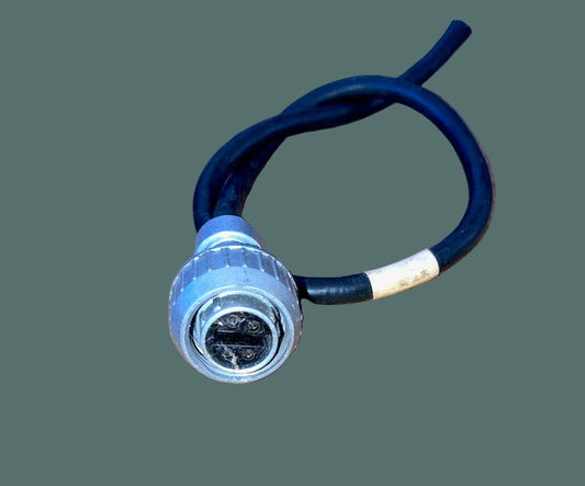 Pattern 104,  Plessey, Mk 4, Aluminium Free Socket, Small, Cable Mount, 4 way female pins,  Larkspur, Power Socket (Copy)