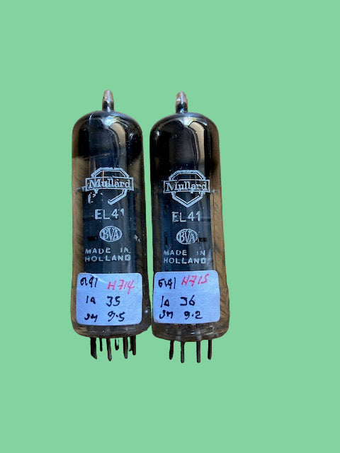 EL41, CV3998, MULLARD, MATCHED PAIR