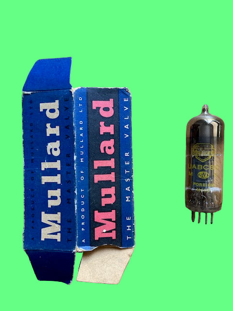 UABC90, MULLARD, YELLOW PRINT, AS USED IN BUSH VHF90, NEW BOXED