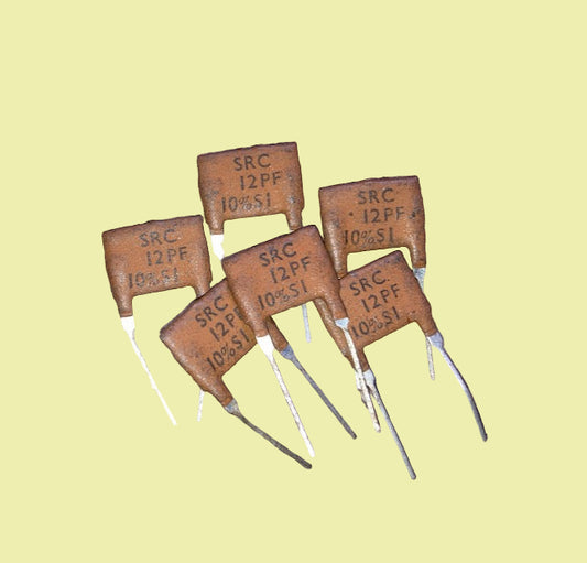 SRC,  12pF,  400V, SILVER MICA,  CAPACITOR, PACK OF 6X
