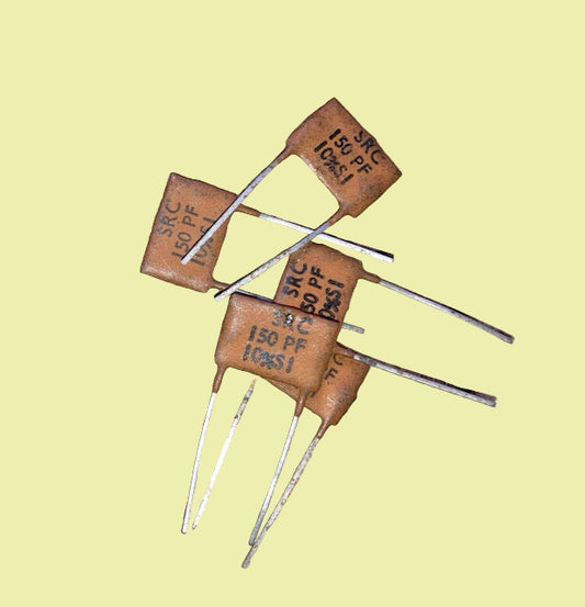SRC,  150pF,  400V, SILVER MICA,  CAPACITOR, PACK OF 4X 