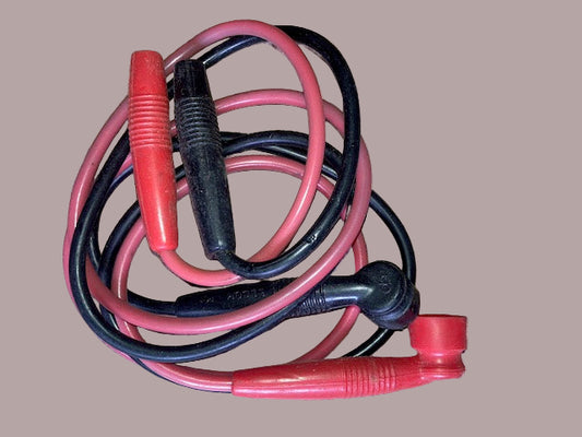 PAIR OF LEADS, AVO, MEGGER, AVO 8, PUSH ON SOCKET, ELCOM BRANDED