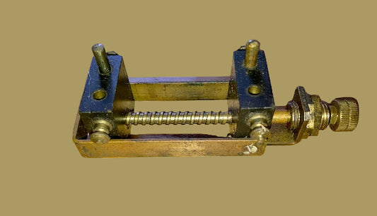 Silvertown, 1925, TRF two coil holder, ebonite sockets, brass frame, vernier archimedes screw adjustment