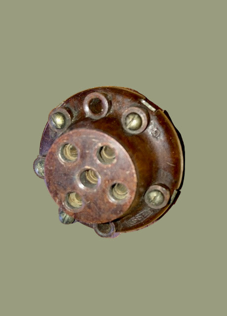 TELSEN, BROWN BAKELITE,B5, BRITISH 5 PIN, 1926