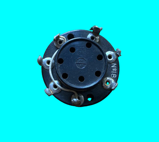 Baseboard Mount, B7, British 7 Pin,  Valve Base, Solder Tag Connections, Whiteley Boneham, WB, 1932 