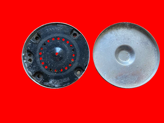 TANNOY, MICROPHONE INSET, INSERT,  MICROPHONE CAPSULE, 75mm DIA,  IN CUSTOM VIDE  ALUMINIUM CASE