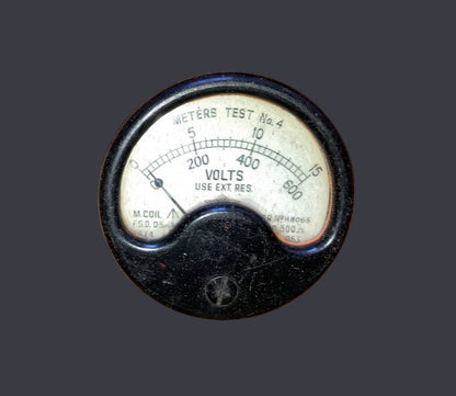Meter Test No 4, ZA14511, FSD = 0.5mA ,  Scaled 0-600V