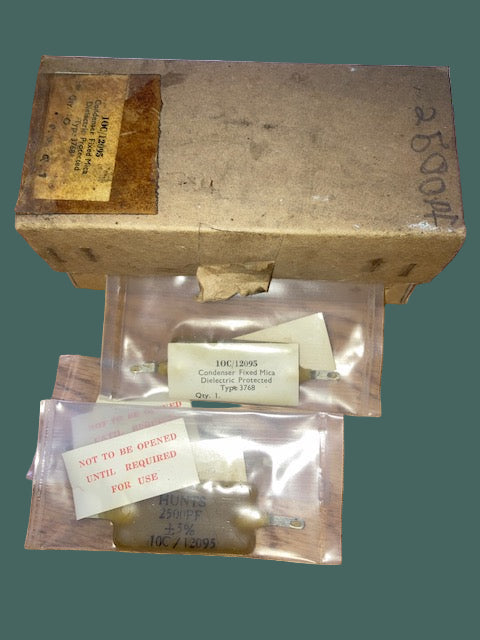 TCC, AIR MINISTRY, WAX CAPACITOR, 2500pF 10C/12095