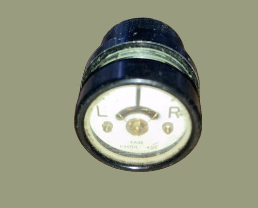 HANDLEY PAGE, CENTRE ZERO, AIRCRAFT, L - R METER, 28mm DIA, B960/1, 720R