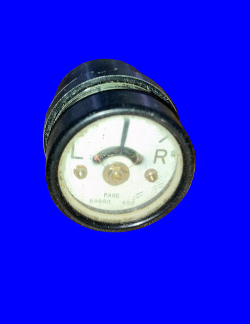 HANDLEY PAGE, CENTRE ZERO, AIRCRAFT, L - R METER, 28mm DIA, B960/1, 720R