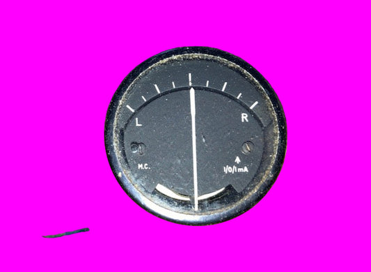 MIP, HANDLEY PAGE, CENTRE ZERO, AIRCRAFT, L - R METER, 45mm DIA, 1-0-1MA FSD, 470R