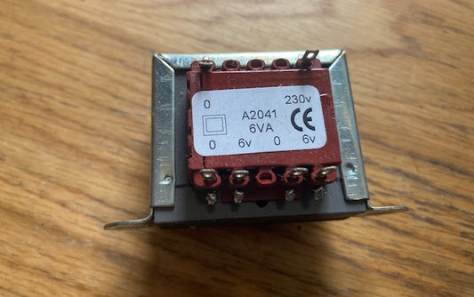 RAPID ELECTRONICS, 88-3413, CHASSIS TRANSFORMER, 230V 6VA 6V+6V, A2041