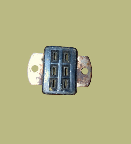 6 PIN FEMALE, MINIATURE JONES SOCKET, NO WHITE DOT, CHASSIS MOUNT, QUAD2, POWER SOCKET