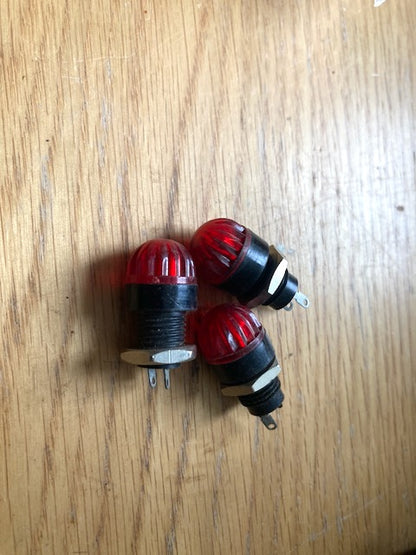 RADIOSPARES, &nbsp;LES, SIGNAL LAMP, RED LENS, NOS