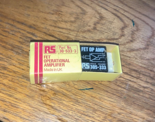 FET Operational Amplifier, IC, RS 305-533, 30-533-3, NEW BOXED