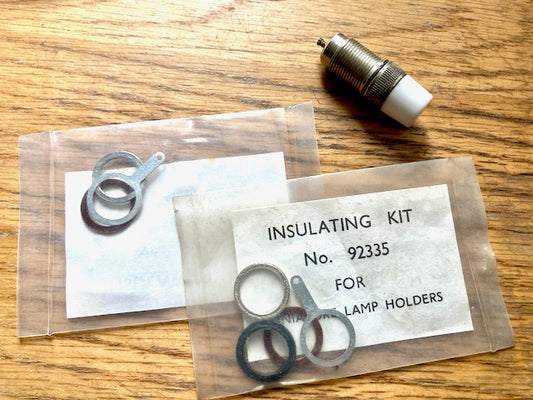 L'IMPULSION, SIGNAL LAMP, LS9, LS9W09, NICKEL BODY, WHITE GLASS LENS, 11mm BODY DIA , CAST NICKEL PLATED BASE, NOS