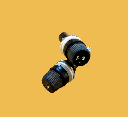 EDK, JAPAN, FUSE HOLDER,  AS USED ON PIONEER AND OTHER 1970'S HIFI, EX EQUIPT