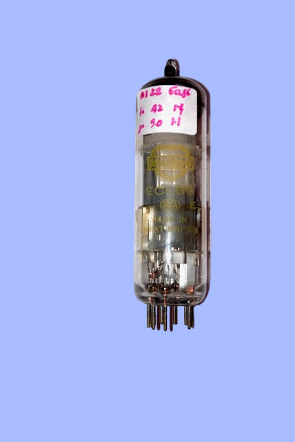  ECL86, MULLARD, YELLOW PRINT, 6GW8, WS2 B4C5, BLACKBURN MAY 1964 PRODUCTION