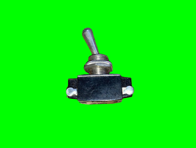 RADIOSPARES, RS,  PEAR DOLLY, DPST SWITCH, NICKEL FINISH, EX EQUIPT