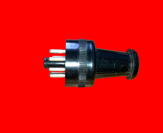  OCTAL PLUG,REAR ENTRY, SHROUDED, EX EQUIPT