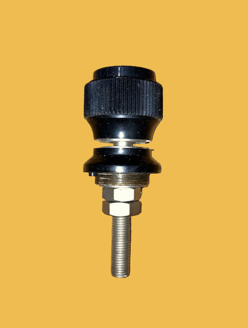 BELLING LEE, BINDING POSTS, L1005/1, BLACK, RBLACK CAPTIVE HEAD, 5/16" BSW NUT, 31.7mm HEAD, 48.5mm STEM, NOS&nbsp;