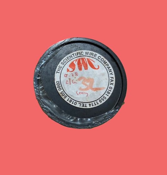 ENAMELLED COPPER WIRE, E/Cu,  MARKED 0.28/32SWG, 500g  MASS 