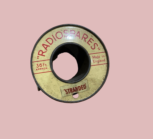 RS, RADIOSPARES, STANDARD STRANDED CABLE, BLACK/WHITE STRIPED, 36 FT, 2 INS DIA TIN REEL, 