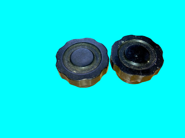 PAIR, 2X, MARCONI , FLUTED KNOB, , BLACK BAKELITE,  28mm DIA , 16mm HEIGHT,