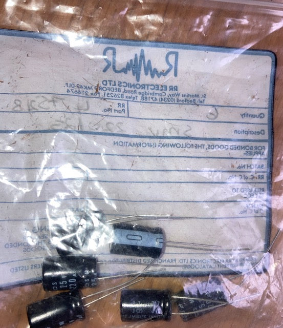 Nippon Chemicon, SM, RADIAL, Electrolytic Capacitor, 220uF 25V 85’