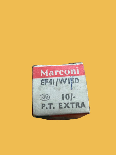 EF41, MARCONI, New Boxed, 62-VP, 6CJ5, 6F16, 7F16, CV3886, W150, 