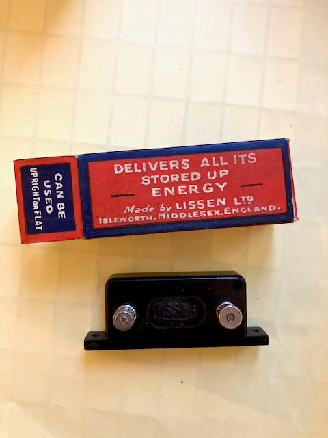 LISSEN,MICA CONDENSER, BOXED, NOS  LN9, 0.0001uF, 1928