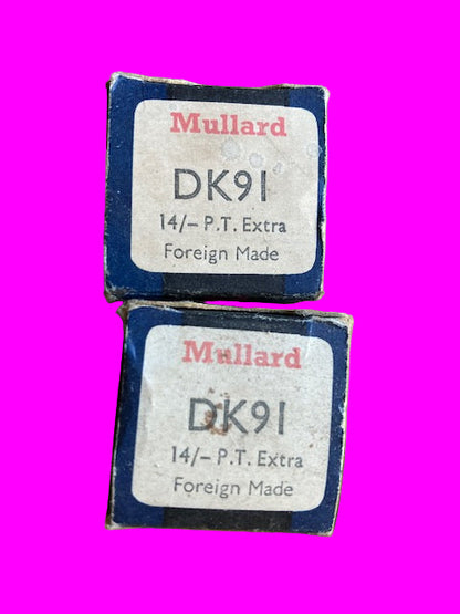 DK91, MULLARD, 1C1, 1R5, CV782, VT-171, X17, NEW BOXED