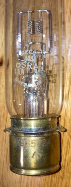 Osram, Projector bulb, lamp, A1/6, A1/154, 110V 300W, 6131, C/05, Dated 1972, Military Pheon