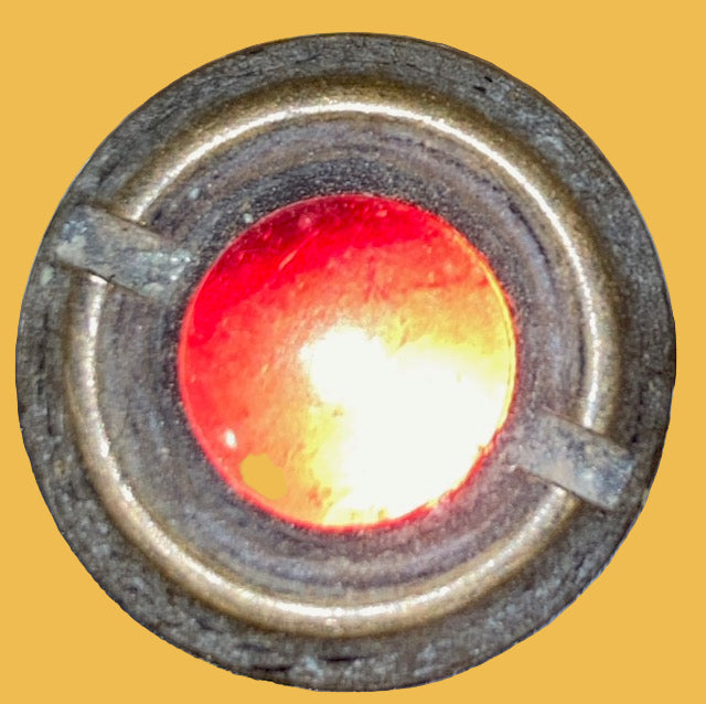 AIR MINISTRY STYLE, BRASS BEZEL, 21mm DIA,  RED LENS,  THREAD 15mm DIA, EX EQUIP