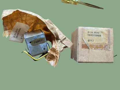 MICROPHONE TRANSFORMER, BELIEVED TO BE, POST WARTIME PRODUCTION, T4A, T4B, FOR WS19, 19 SET, ZA.39693, ZA39693