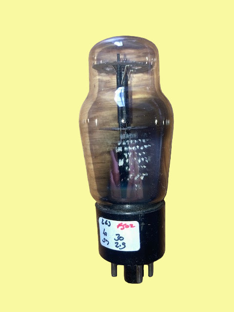 L63, GEC, CLEAR GLASS, 10E/348,  6J5G, CV1067,  HAMMERSMITH, WHITE CARTOUCHE, WARTIME PRODUCTION 