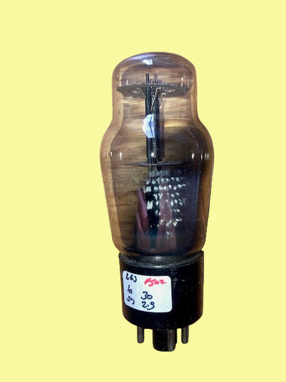 L63, GEC, CLEAR GLASS, 10E/348,  6J5G, CV1067,  HAMMERSMITH, WHITE CARTOUCHE, WARTIME PRODUCTION 