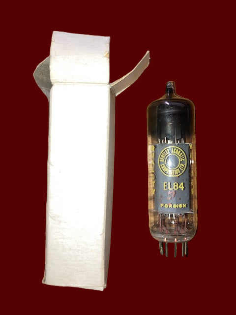 EL84, BENTLEY ACOUSTICS, YELLOW PRINT, BOXED NOS,  1970s PRODUCTION,