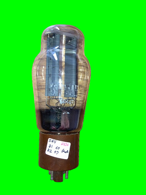 5R4GY, BRIMAR, 3 RIBBED PLATE, BROWN BASE WITH WHITE PRINT,  CV717, 5R4G 