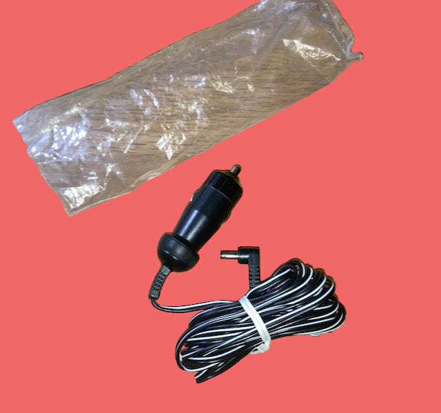 CIGAR LIGHTER PLUG TO 2.5mm RT ANGLE JACK SOCKET, &nbsp;INSTRUMENT LEADS, &nbsp;TEST LEADS, NOS