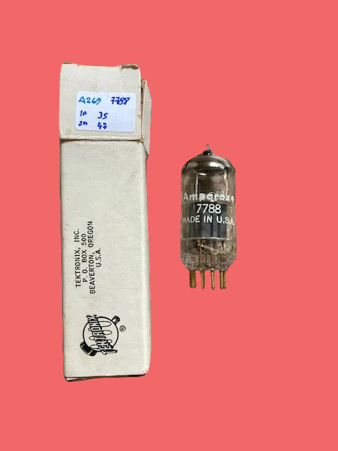 7788, AMPEREX,  HEERLEN JUNE 1964 PRODUCTION,  NEW BOXE EX TEKTRONIX, CV5809, E810F,